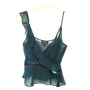Bebe Small 100% Silk Top